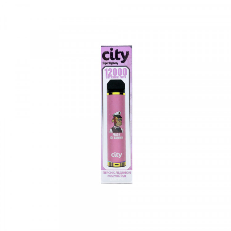 Одноразовая электронная сигарета City 12000 - Персик